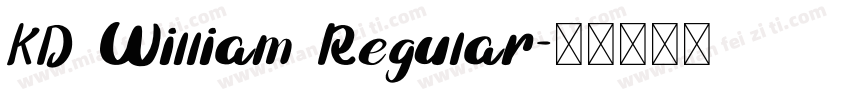 KD William Regular字体转换